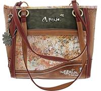 Anekke Schultertasche Peace & Love Flowers 30 cm Mehrfarbig L Camel