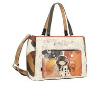 Anekke Große Tote Tasche, großes Fassungsvermögen, Außentaschen und Umhängetasche, Maße: 29 x 21 x 14 cm, Zubehör und Accessoires für Damen, Mehrfarbig