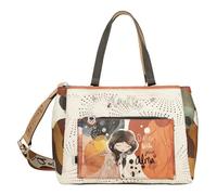 Anekke Große Tote Tasche, großes Fassungsvermögen, Außentaschen und Umhängetasche, Maße: 29 x 21 x 14 cm, Zubehör und Accessoires für Damen, Mehrfarbig