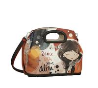 Anekke Kurze Henkeltasche, mittlere Größe, innen gefüttert und verstellbarer Schulterriemen, Maße: 30 x 28 x 13 cm, Zubehör und Accessoires für Damen, Mehrfarbig