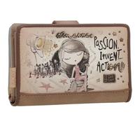 Anekke Hollywood Geldbörse RFID Schutz 14 cm mehrfarbig (TAS012126) braun