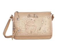 Anekke | 3 cpts Studio Umhängetasche | Damen Crossbody Tasche mit originellen Taschen inspiriert 60er Jahre | 28 x 19 x 10 cm | Farbe Beige, Rosa, 28 x 19 x 10 cm