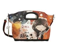 Anekke Kurze Henkeltasche, mittlere Größe, innen gefüttert und verstellbarer Schulterriemen, Maße: 30 x 28 x 13 cm, Zubehör und Accessoires für Damen, Mehrfarbig