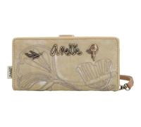 Anekke Große RFID Memories Brieftasche, Sicherheit und Komfort, mit Handgriff, Fächer für Banknoten und Münzen, Maße: 18 x 10 x 3 cm, Mehrfarbig