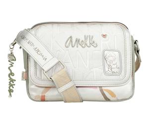 Anekke Mittelgroße ovale Umhängetasche - sportliches Design | 3 Fächer und verstellbarer Griff - Maße: 25 x 18 x 8 cm - Handtaschen und Accessoires für Damen, Mehrfarbig