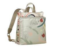 Anekke Mittelgroßer Rucksack, quadratisch, funktionales Design, 2 Fächer und verstellbare Griffe, Maße: 29 x 27 x 11 cm, lässiger Damenrucksack, Mehrfarbig