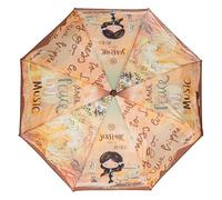 Anekke Peace & Love Automatischer Regenschirm, einzigartiges Design, Amazonische Inspiration, leicht zu transportieren