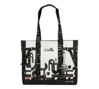 Anekke Peace & Love Nature Sixties Shopping Bag XL Black & White