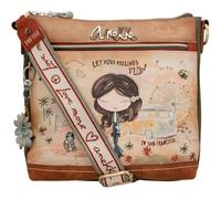 Anekke PEACE & LOVE Crossbody Bag Umhängetasche beige