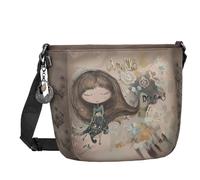 Anekke Real Oval Crossbody Bag M Umhängetasche 41703-517-grau