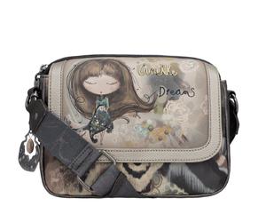 Anekke Real Oval Flap Crossbody Umhängetasche 41703-349-grau