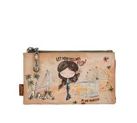 Anekke Peace & Love Geldbörse RFID Schutz 17.5 cm mehrfarbig (TAS012075) braun