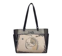 Anekke Handtasche mit Henkel Nature Koko für Damen | Reißverschluss und verschiedene Fächer | Maße 41 x 26 x 15 cm