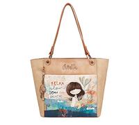 Anekke Shoppertasche für Damen große Handtasche aus Kunstleder mit 2 Griffen Reißverschluss Mediterranean Kollektion Zubehör und Accessoires für Damen Maße 40 x 29 x 16 cm, verschiedene