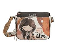 Anekke Ovale Umhängetasche, moderner und kompakter Stil, verstellbarer Griff und Taschen, Maße: 28 x 17 x 10 cm, Damen-Accessoires und Accessoires, verschiedene, Größe M