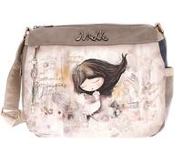 Anekke Große Umhängetasche Memories - vielseitiger Stil mit Gesäßtasche | gefütterter Innenraum und verstellbarer Griff | Maße: 33 x 26 x 13 cm, Mehrfarbig