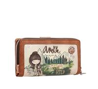 ANEKKE | Damengeldbörse mit Zunge und Reißverschluss | Accessoires und Accessoires für Damen | Geldbörse für Damen, bunt