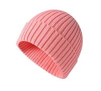 ANEWISH Unisex Warme Beanie Strickmütze,Wintermütze für Herren und Damen,Feinstrick Mütze,Weich und Dick,Bunte Skimütze Radfahrer Mütze - Rosa