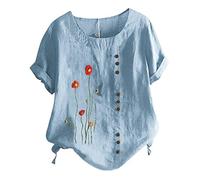 Angebot des Tages Blitzangebot Bluse Rot Damen Festlich T-Shirt Damen Oversize Los Angeles Tunika Schwarz Elegant Damen Shirt Neonfarben Crop Top Damen Kurzarm Damenblusen Sommer Sale