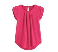 Angebot des Tages Blitzangebot Tshirt Damen V Ausschnitt Baumwolle Kurzes T-Shirt Mit Pailletten Pflege Kasack Damen Blusen Für Ältere Damen Chiffon Bluse Damen Sommer Meine Bestellung Sale