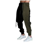 Angebot Des Tages, Sommerhose Herren Freizeithose Herren Lang Drucken Lang Hosen Sweathose Mit Kordelzug Elastische Taille Streetwear Mittelalter Kleidung Herren Cargohosen Für Herren(Army Green,3Xl)