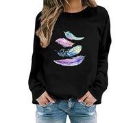 Angebot Sale Winterjacke Ohne Kapuze Damen Sweatshirts Damen Ohne Kapuze Pullover Mit Print Damen Damen Langarmshirt Sport Damen Sweatjacke Gruen Schwarzer Pulli Damen Oversize Mein Bestellung Sale