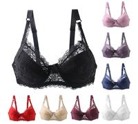Angebote des Tages Heute Angebote des Tages Heute Deal BH Damen Mit Bügel Große Größen Blumen Spitze Schalen BH Push Up Ungepolster Super Bequemer Soft BHS Leicht Bralette Große Brüste Angebote Sale