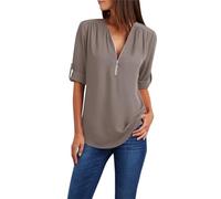 Angebote des Tages Heute Blitzangebote Blusen Verlängerung Damen Übergroßes Damen-T-Shirt Rückenfreies Oberteil Grün T Shirt Weiss Long Damen Top Damen Sommer Mit Aermel Meine Bestellungen Sale