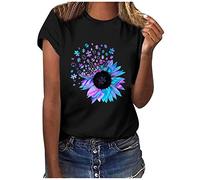 Angebote des Tages Heute Blitzangebote Goldenes Oberteil Damen Neckholder Shirt Damen Sonnenhut Baumwolle Damen Frauen T-Shirt Weißes Top Bauchfrei Tshirt Mit Kapuze Damen Mein Bestellung Sale
