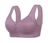 Angebote Des Tages Heute Blitzangebote, Push Up Bh Bh Große Brüste Starker Halt Einfarbig Push Up Bh Klassische Bralette Soft Cup Bralette Bequeme Bra Haltungskorrektur Bh Sport-Bhs (Purple,40)