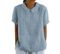 Angebote des Tages Heute Blitzangebote Tunika Bluse Weiss Damen Shirt Damen Locker Lässig Damen Outfit 60Er Jahre Tshirt Figurumspielend Wasserfall Top Damen Damenkleider Sommer Sale