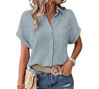 Angebote des Tages Heute,College Shirt Damen, weiße Shirts Damen, leinen Tunika, Tshirt skims, Crinkle blusen, White Tshirt, weiße leinenbluse, musselin Bluse Kurzarm, Jeansbluse
