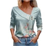 Angebote des Tages Heute Damen Blusenshirt Damen Damen T Shirt Weiss Set Lurex Oberteile Damen T Shirt Damen Oversize Rundhals Weisses Crop Top Damen Spitze Damen Mode Sale Sale