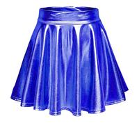 Angebote Des Tages Heute Plisseerock Damen Glitzer Rock Damen Skater Röcke Hohe Taille Lack Elastischer Lederrock Glitzerrock Karnevals Clubwear Metallic Metallischer Faltenrock für Damen und Mädchen