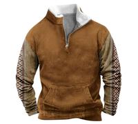 Angebote Des Tages Heute Pullover Herren Sweatshirt 2024 Winter Thermoshirt Rollkragenpullover Langarmshirts Sweater Weich Oberteile Freizeit Hemd Weihnachtspullover Familie Set(#B Camel,3XL)