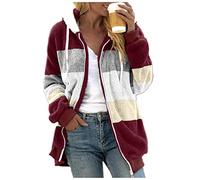 Angebote Klamotten Herbstjacke Damen Elegant Winterjacke Gespleißt, Warm, Mit Gefüttert, Mit Kapuze, Schneemantel, Jacke, Outwear Mit Reißverschluss Steppjacke Damen Leicht Jacke Damen Sale