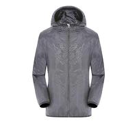 Angebote Tages Blitzangebote, regenmantel gefüttert damen, windbreaker damen, regenponcho einweg, softshell parka, regenponcho wasserdicht, kurtki jesienne damskie, regenjacke herren,Grey,L