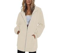 Angebote Tages Blitzangebote Winterjacke Damen Warm Herbstjacke Reißverschluss, Leicht, Lässig, Langärmelig, Herbstjacke, Kapuzenmantel Mit Taschen Daunenjacke Damen Winter Damen-Jacken Sale