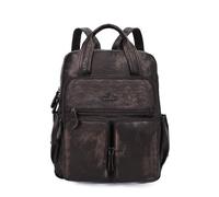 Angel Kiss Rucksack für Damen, weiches gewaschenes Leder, mehrere Taschen, lässiger Reiserucksack, Bronze, Modischer Damen-Rucksack, Handtaschen, weich