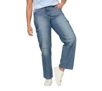 Angel of Style Damen große Größen Übergrößen Cargojeans, Straight Fit, Bleached, Cargotaschen, teilelastischer Bund Bleached Denim 46 830349907-46