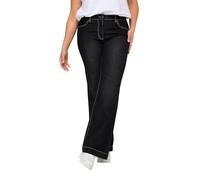 Angel of Style Damen große Größen Übergrößen Plus Size Jeans Nora, weit und gerade, Stretchkomfort, 4-Pocket schwarz 42 831926100-42