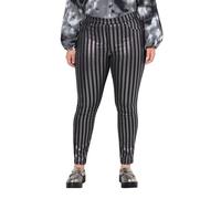 Angel of Style Damen große Größen Übergrößen Plus Size Jeggings, Slim Fit, Glitzer-Streifen schwarz 52 834074100-52
