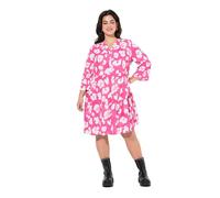 Angel of Style Damen große Größen Übergrößen Plus Size Kleid, Alloverdruck, Tunika-Ausschnitt hibiskuspink 52 838921510-52