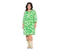Angel of Style Damen große Größen Übergrößen Plus Size Kleid, Alloverdruck, Tunika-Ausschnitt mintgrün 54 838921437-54