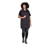 Angel of Style Damen große Größen Übergrößen Plus Size Long-Steppweste, Sternenmuster schwarz 52 839547100-52