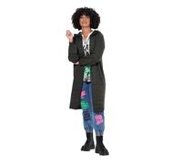 Angel of Style Damen große Größen Übergrößen Plus Size Long-Strickjacke, Rücken-Schriftzug, offene Form Khaki 54+ 844446113-54+