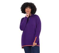 Angel of Style Damen große Größen Übergrößen Plus Size Strick-Troyer, Doubleface-Strick, Zippkragen Beere 50+ 835338830-50+