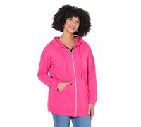 Angel of Style Damen große Größen Übergrößen Plus Size Sweatjacke, Oversized, Kapuze, Zipper hibiskuspink 42 850544510-42