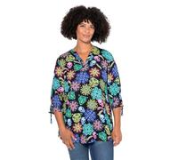 Angel of Style Damen große Größen Übergrößen Plus Size Tunika, A-Linie, Totenkopf-Muster, 3/4-Ärmel schwarz 56 838239100-56