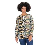 Angel of Style Damen große Größen Übergrößen Plus Size Tunika, Alloverdruck, Langarm schwarz 54 836300100-54